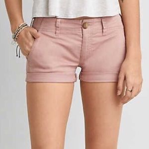 AE pink midi shorts